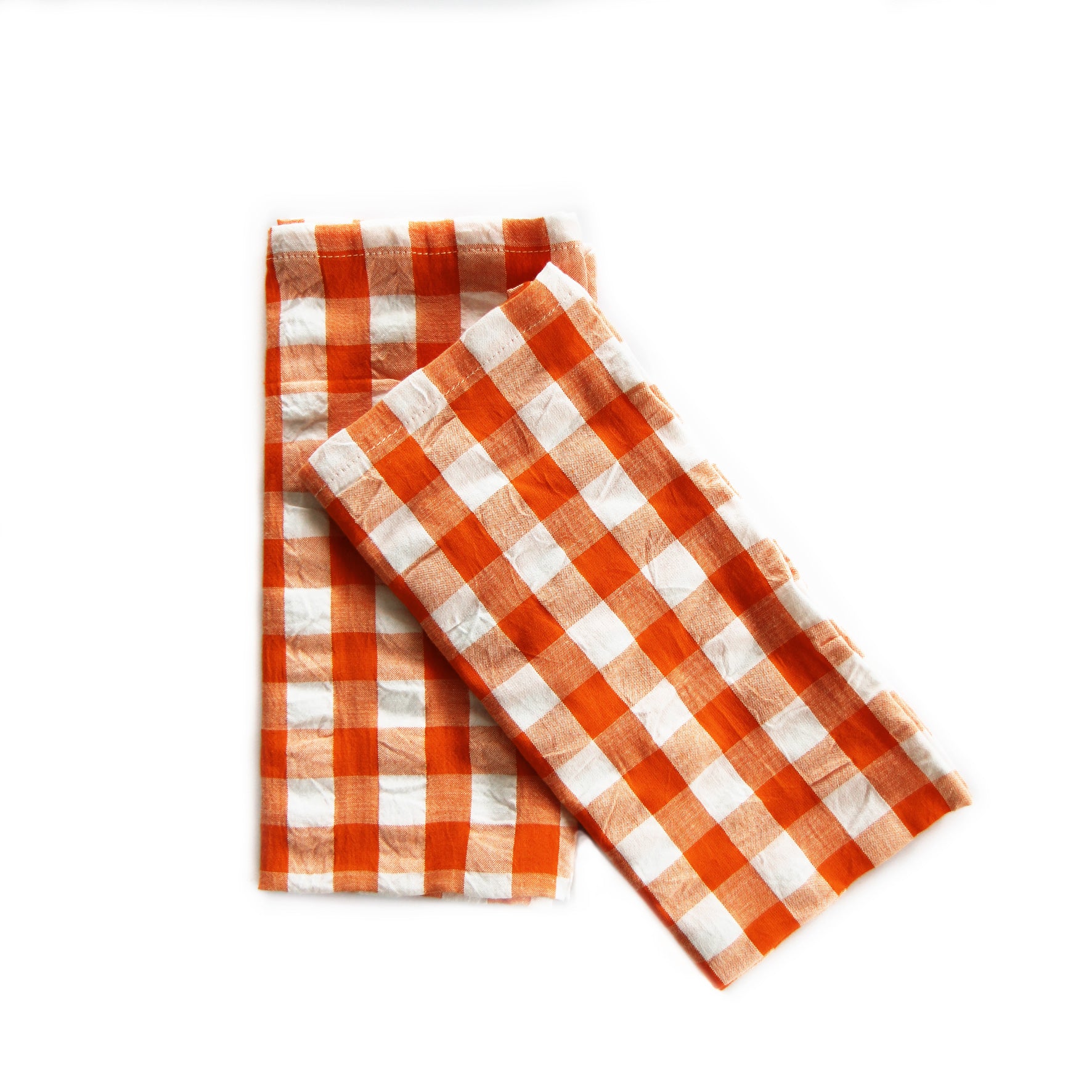 Napkin *Check Orange White