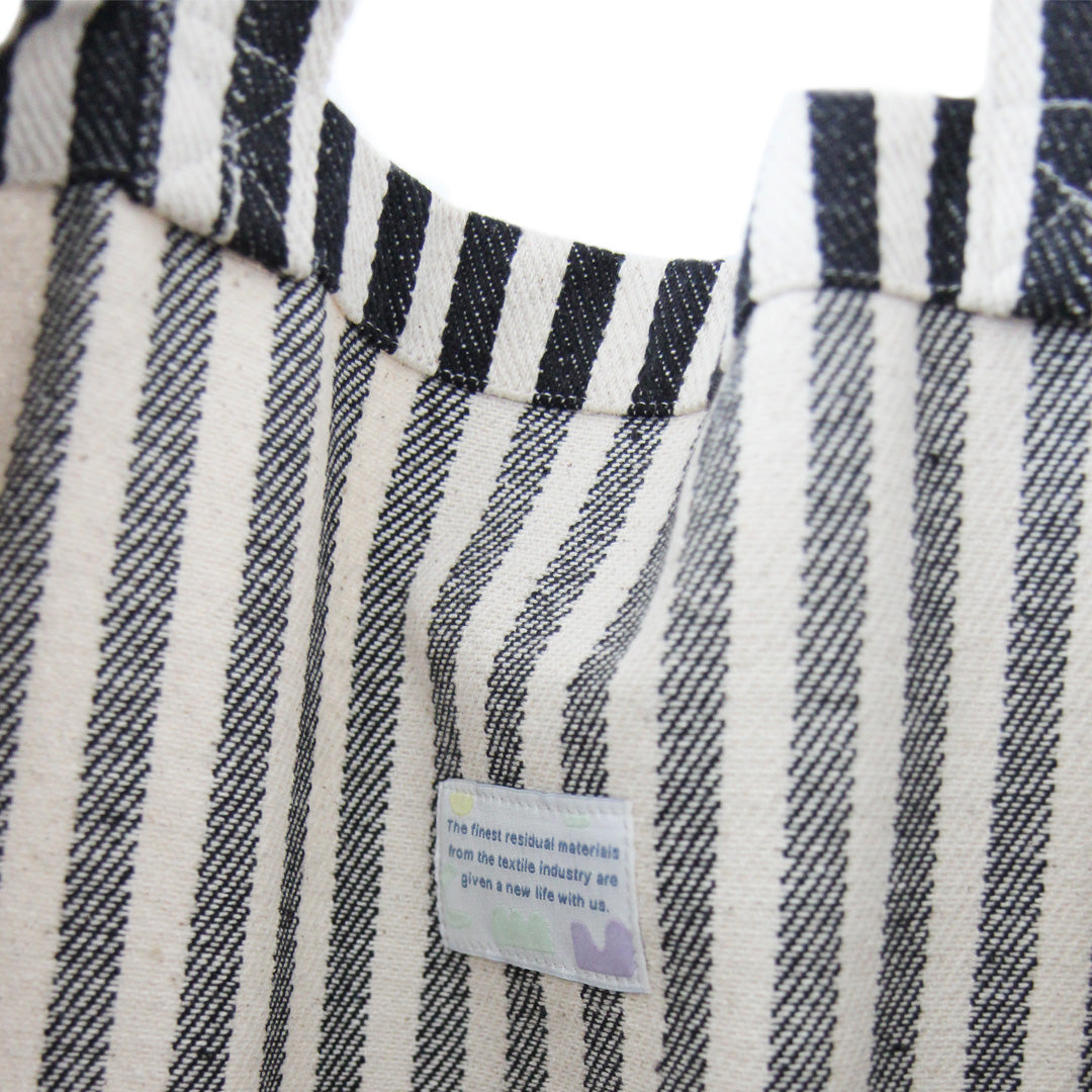 Baumwolltasche *Stripes Black - Lili Pepper