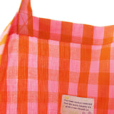 Baumwolltasche *Check Pink Red
