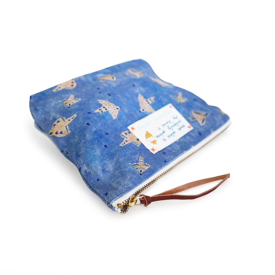 *Night Birds* Organic Cotton Pouch - Lili Pepper