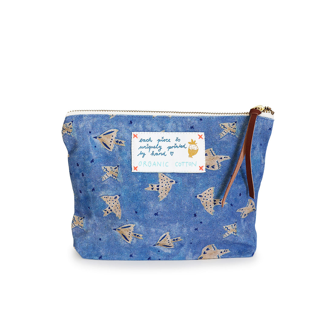 *Night Birds* Organic Cotton Pouch - Lili Pepper