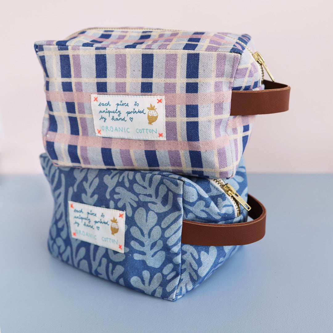 Organic Cotton Pouch *Check Multi