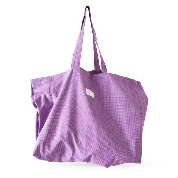Cotton bag *Check Violet