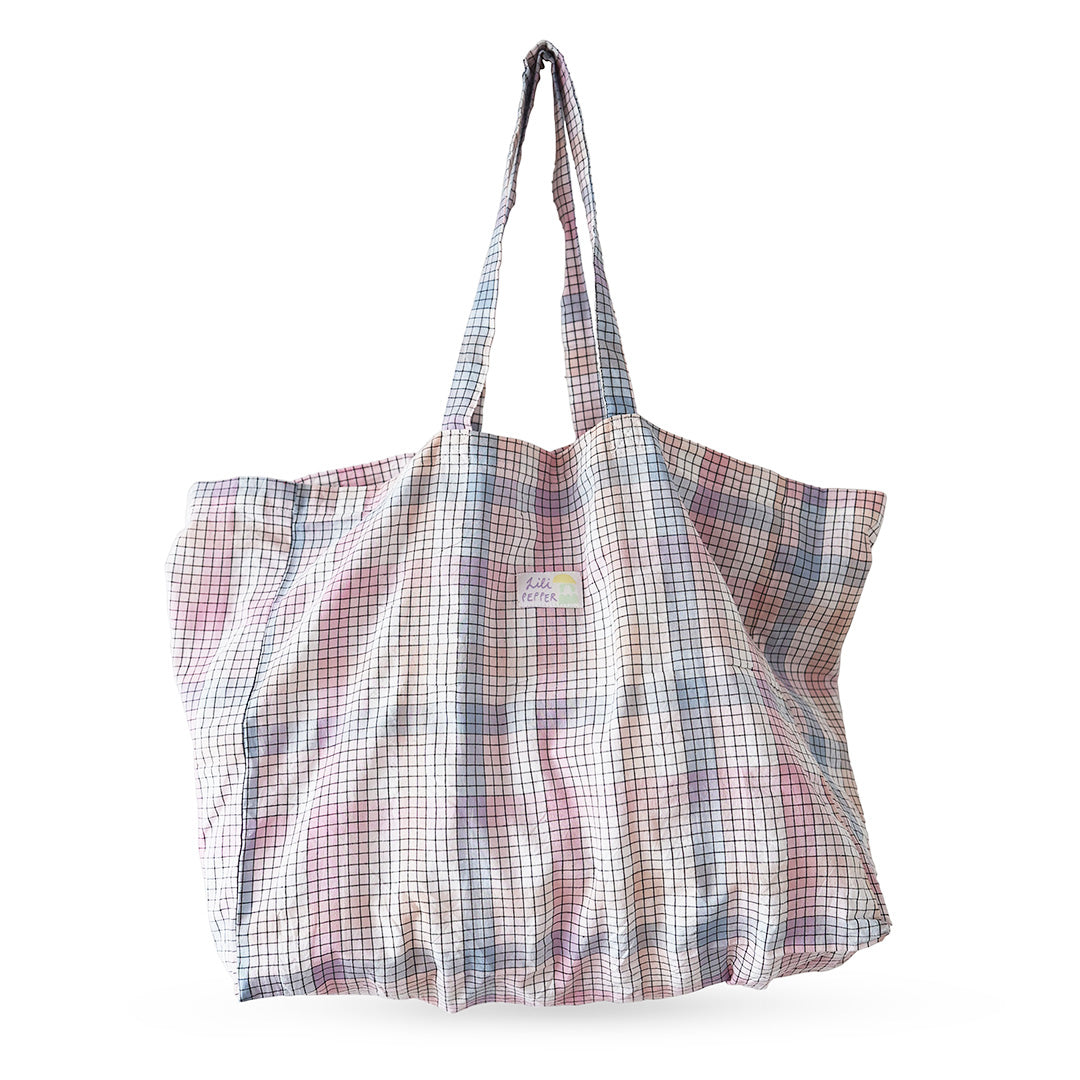 cotton bag *Check Sunset