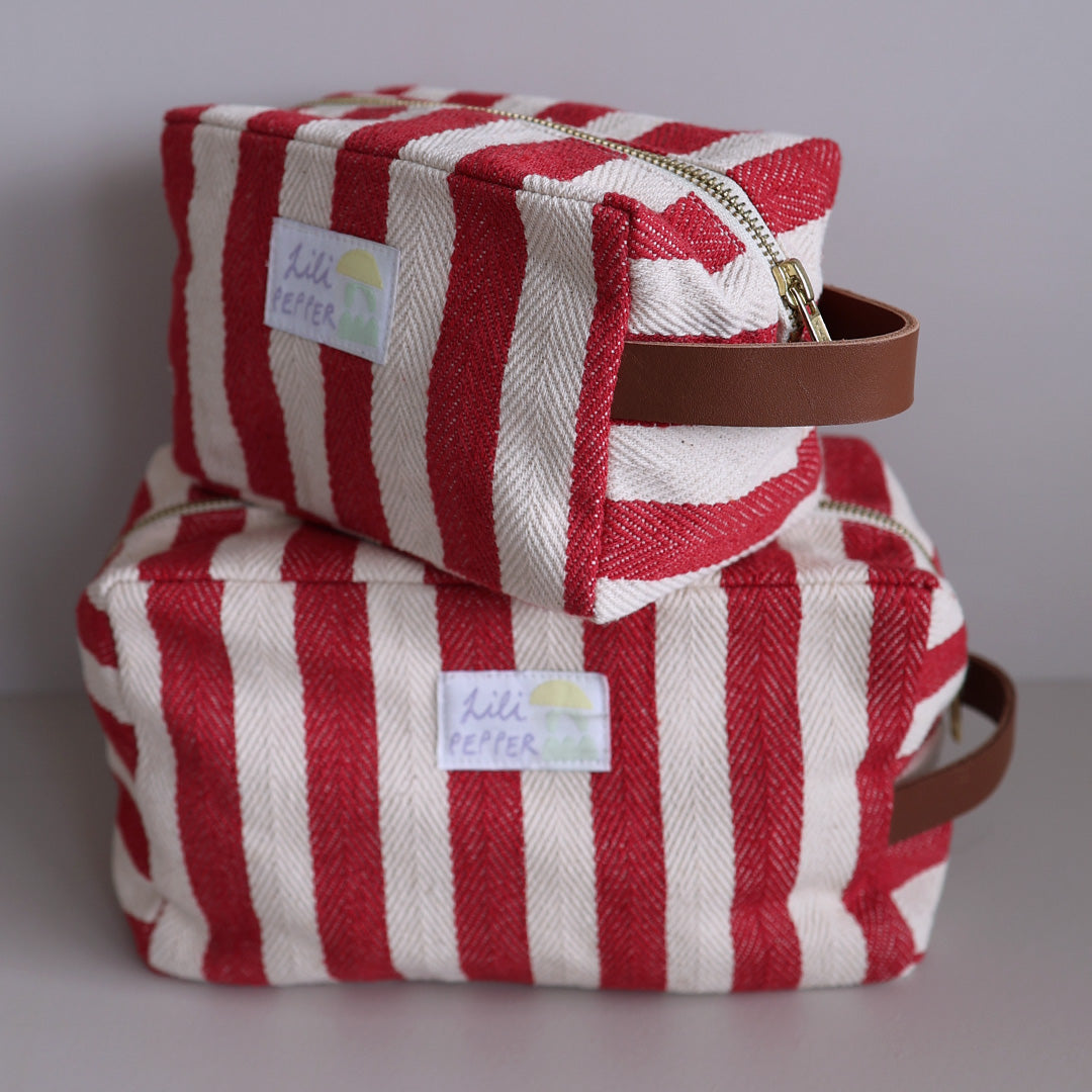 Necessaire *Dark Red Stripe