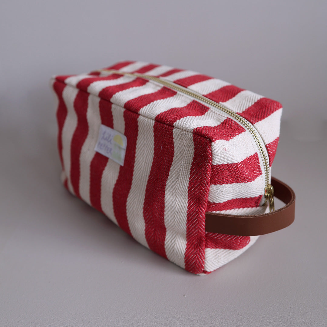 Necessaire *Dark Red Stripe