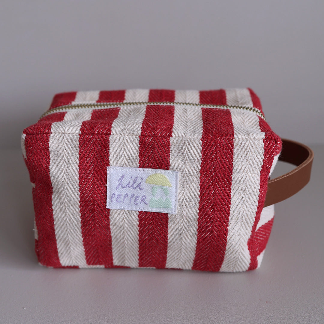 Necessaire *Dark Red Stripe