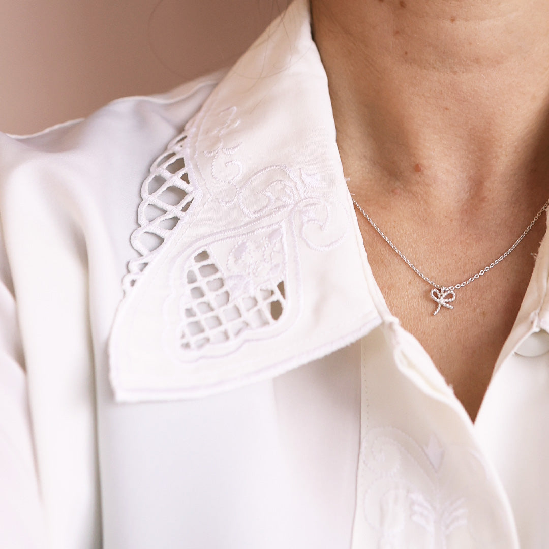 Necklace *Bow silver