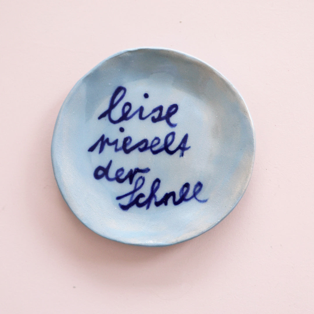 Ceramic plate *Leise rieselt der Schnee