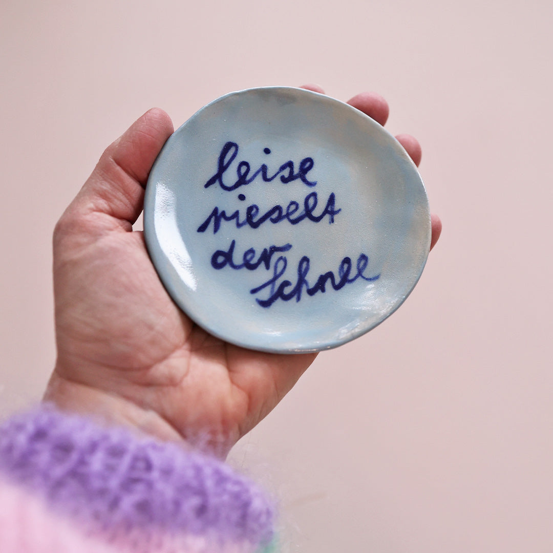 Ceramic plate *Leise rieselt der Schnee