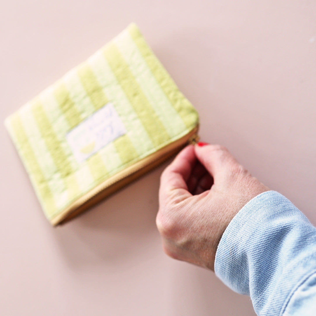 Mini Necessaire *Stripe Yellow