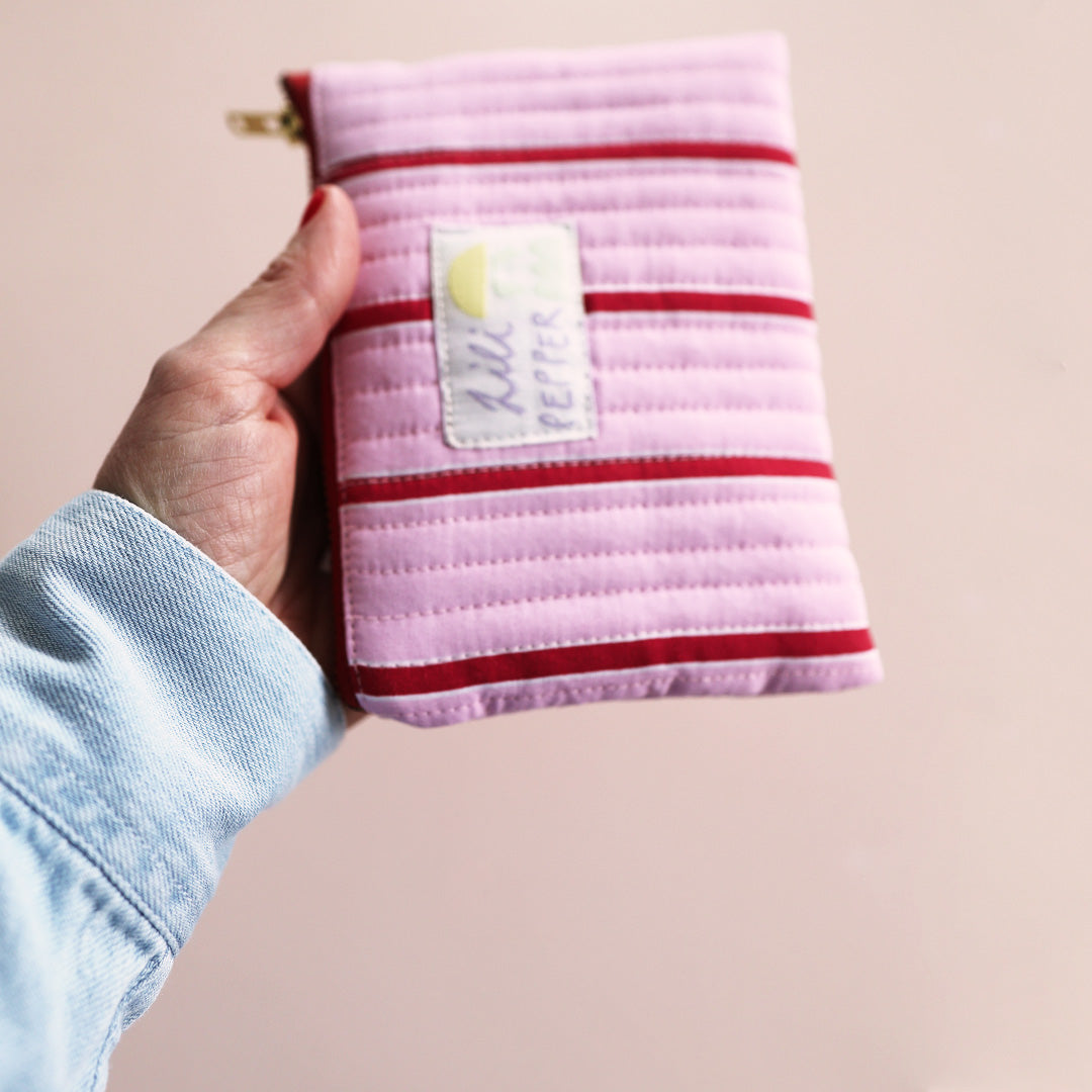 Mini Necessaire *Stripe Pink