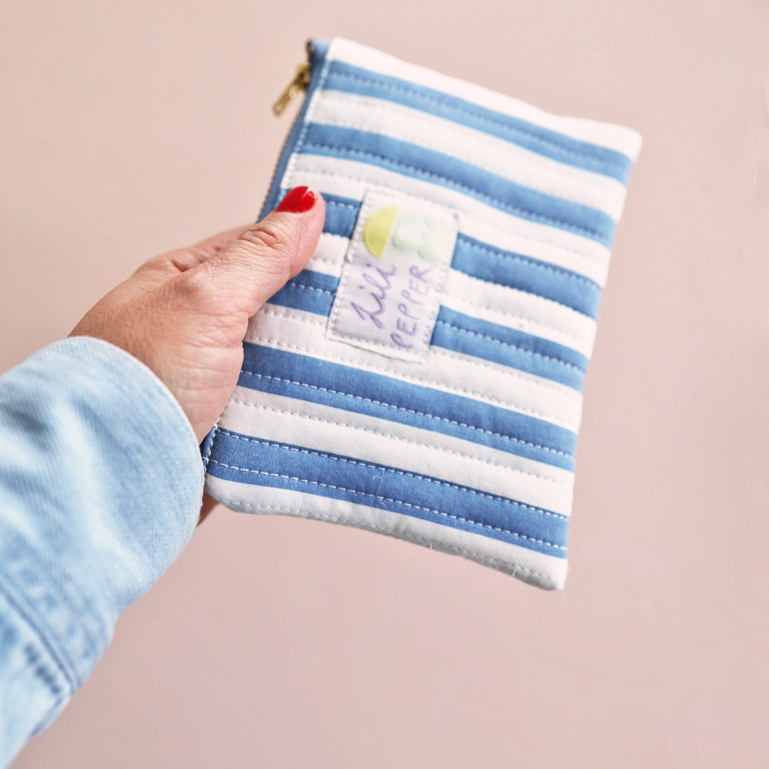 Mini Necessaire *Stripe Blue