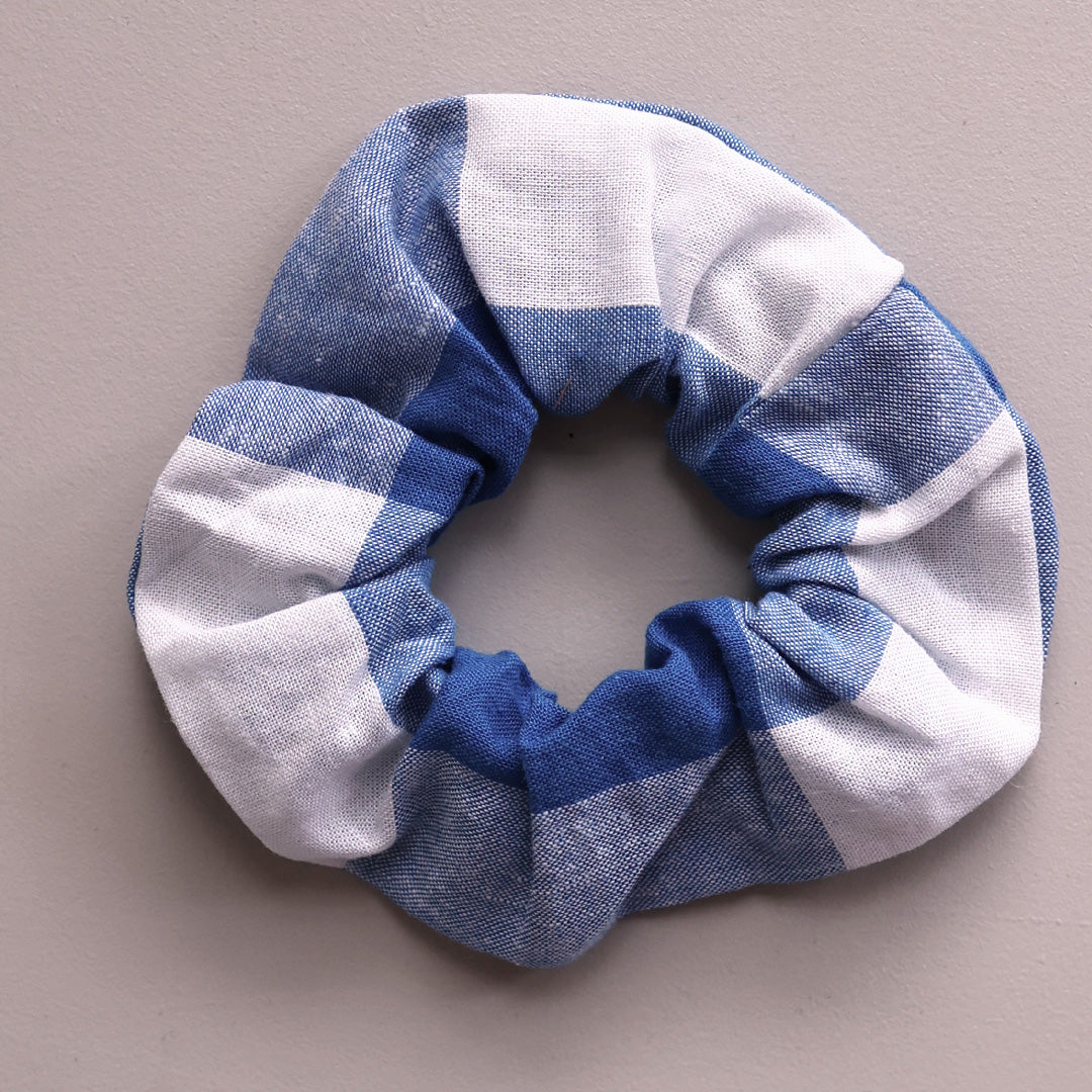 Scrunchie *Check Blue Big