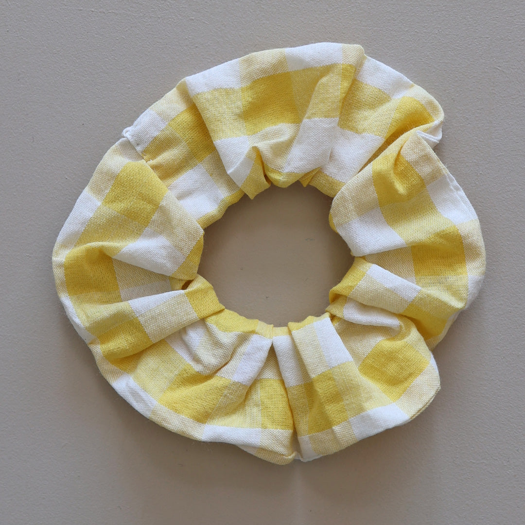 Scrunchie *Check Yellow