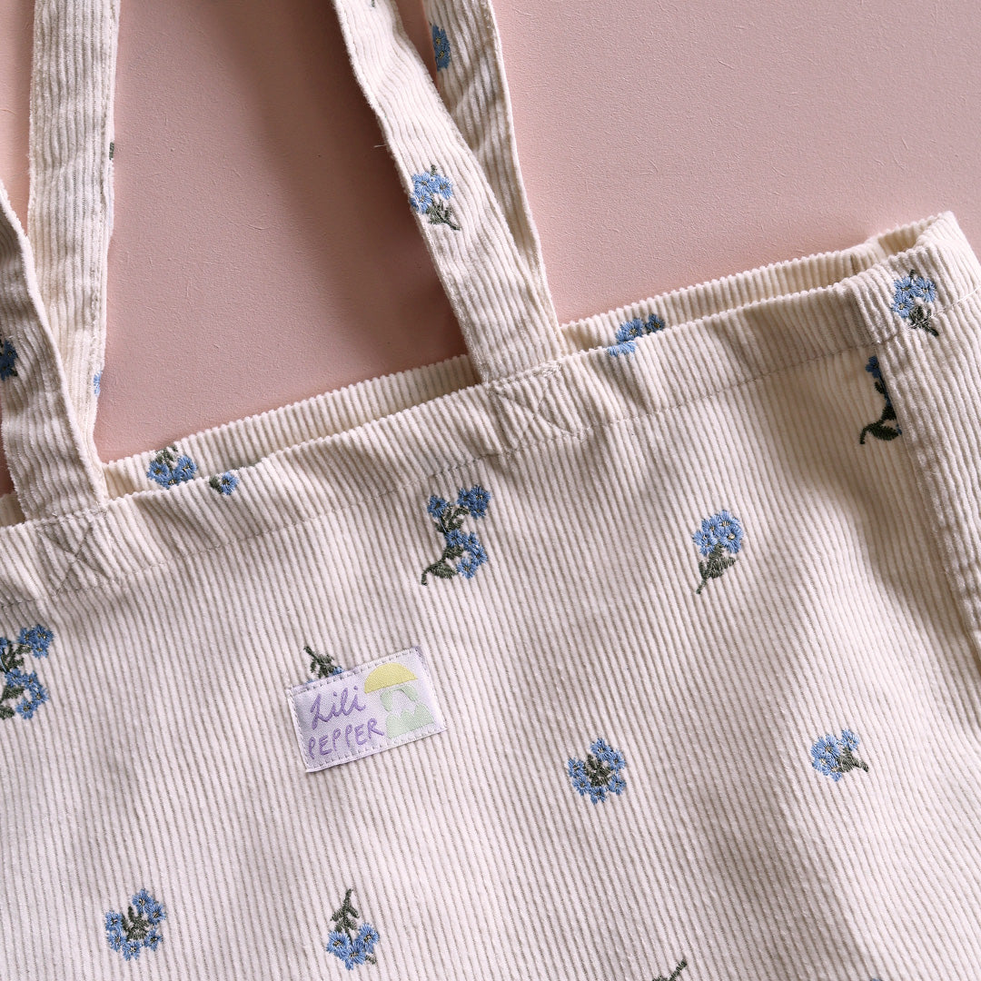 Baumwolltasche *Corduroy Beige - Lili Pepper