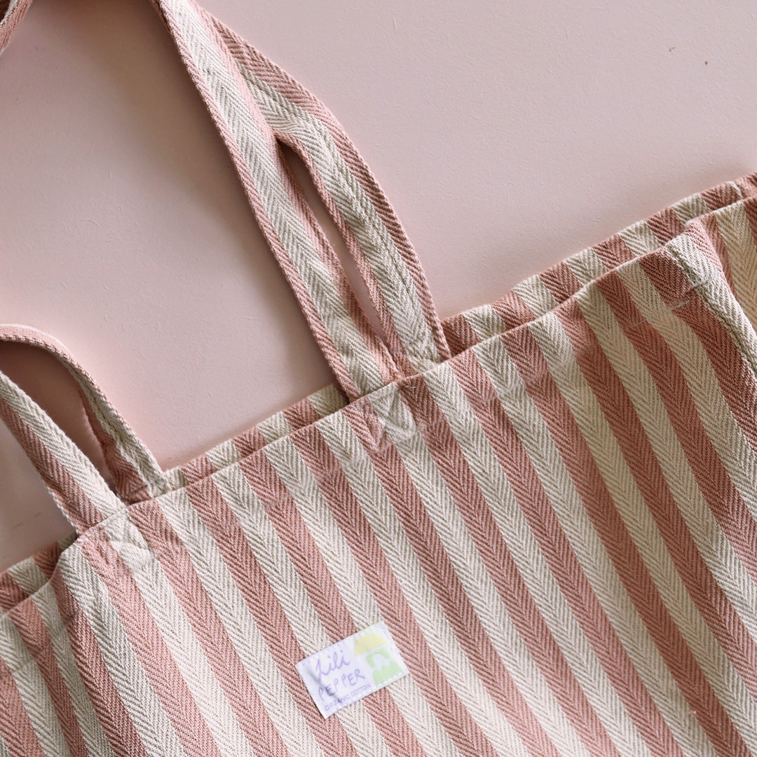 Baumwolltasche *Rose Stripe