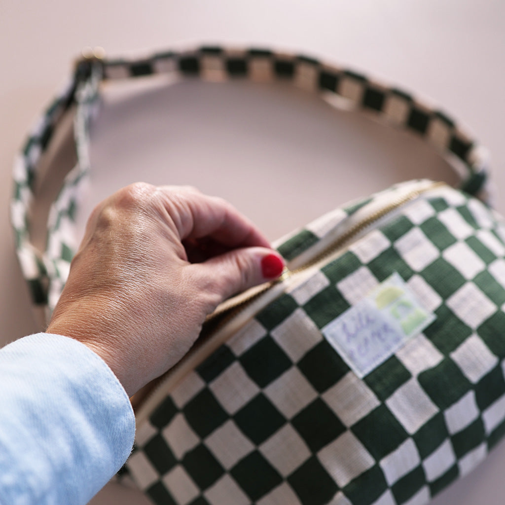 Shoulder bag *Check Rose Green