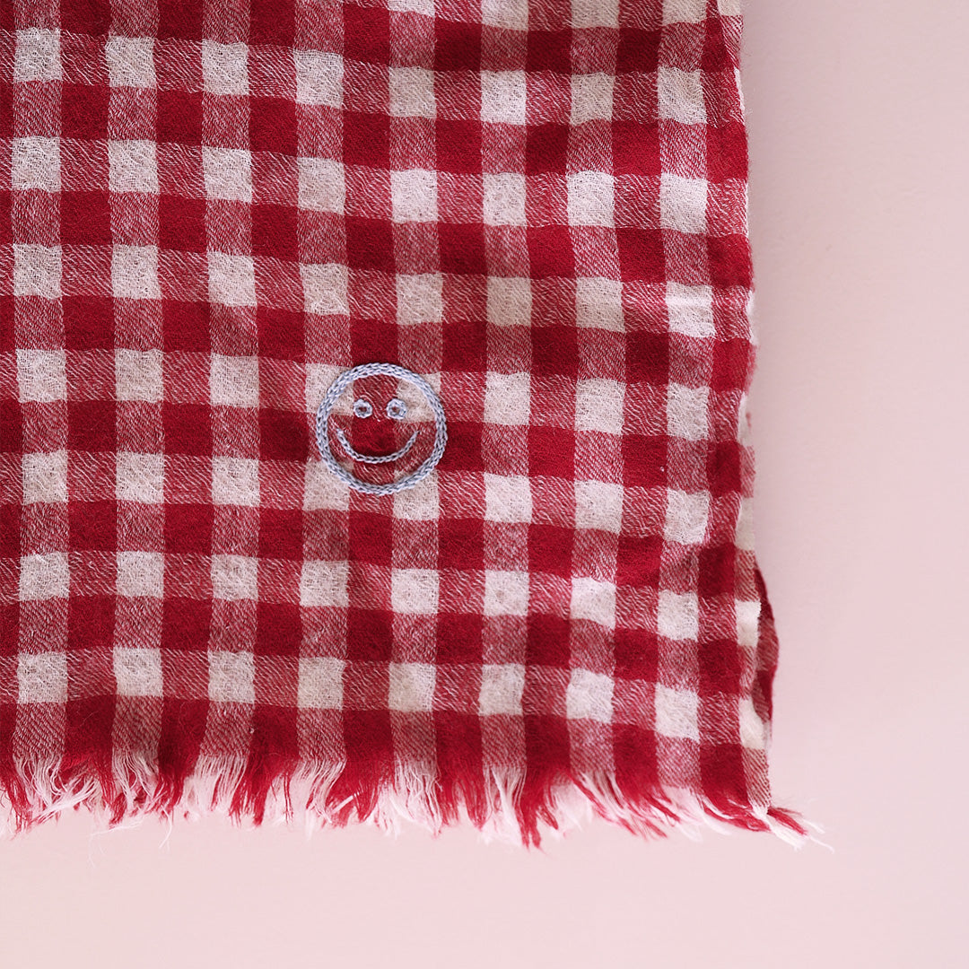 Wool scarf *Check Amore
