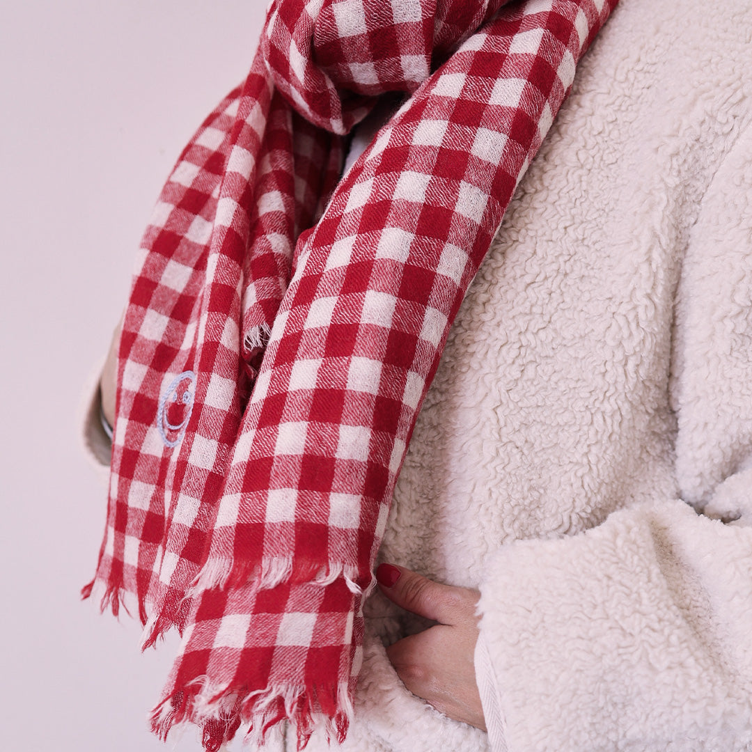 Wool scarf *Check Amore