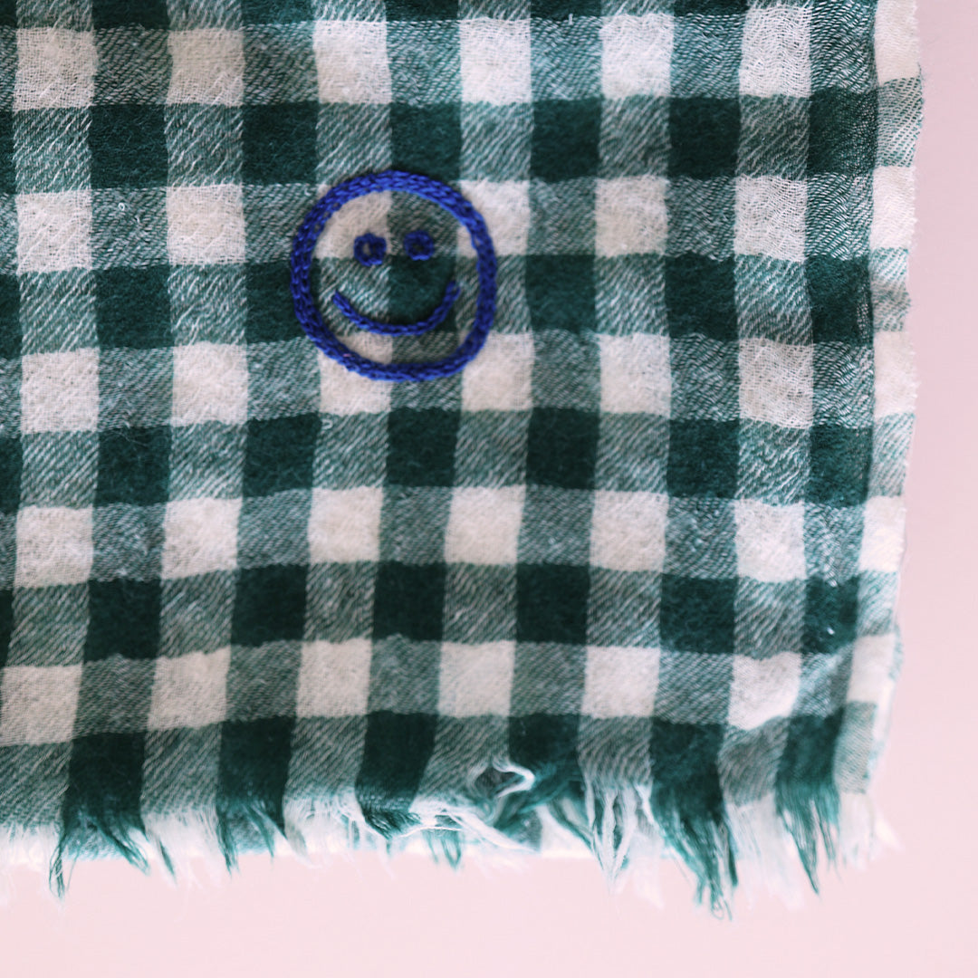 Wool Scarf *Check Forest