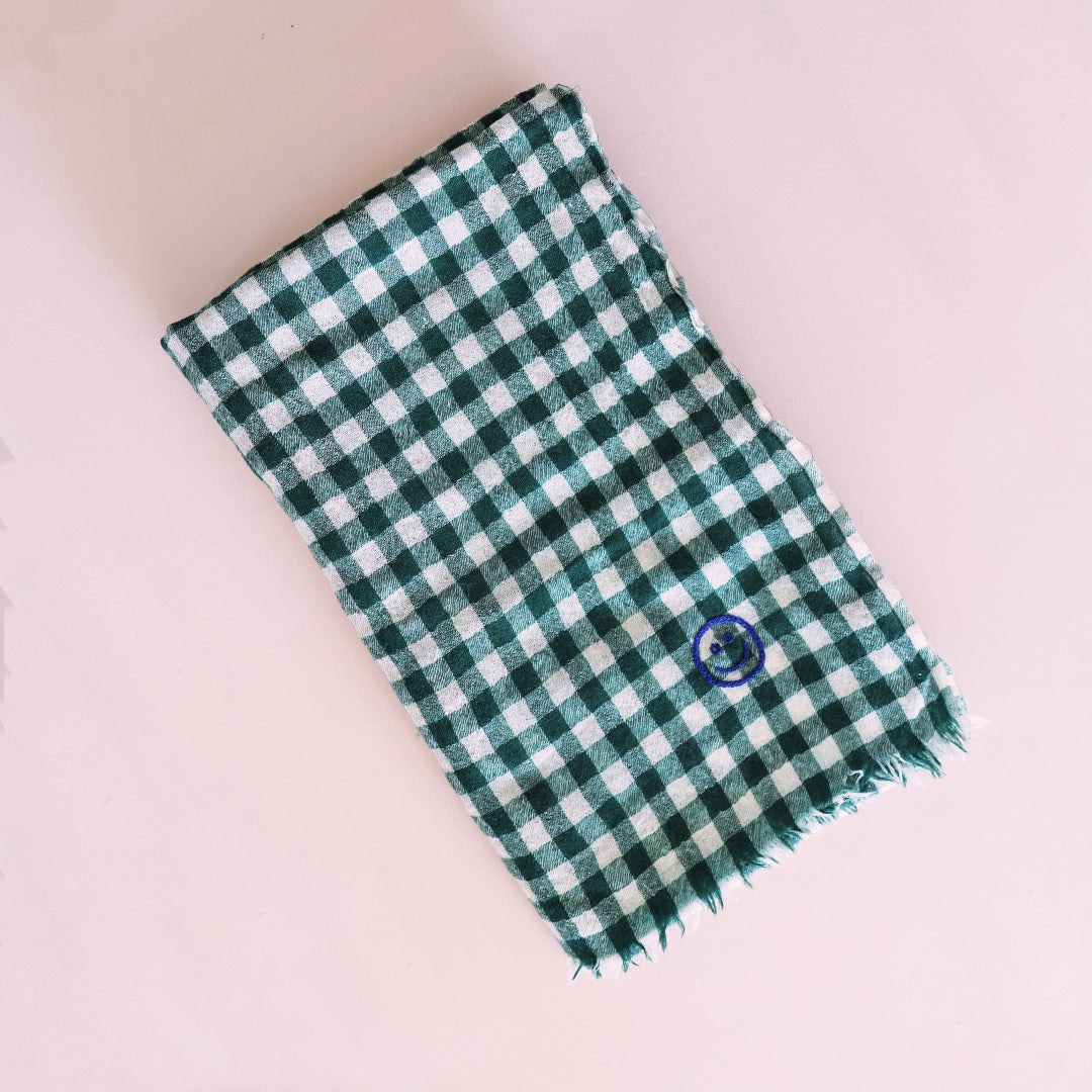 Wool Scarf *Check Forest