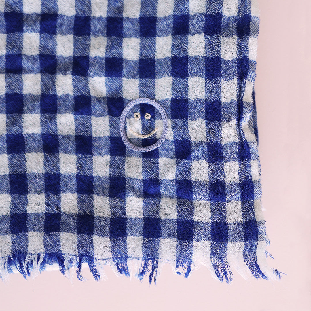 Wool Scarf *Check Midnight