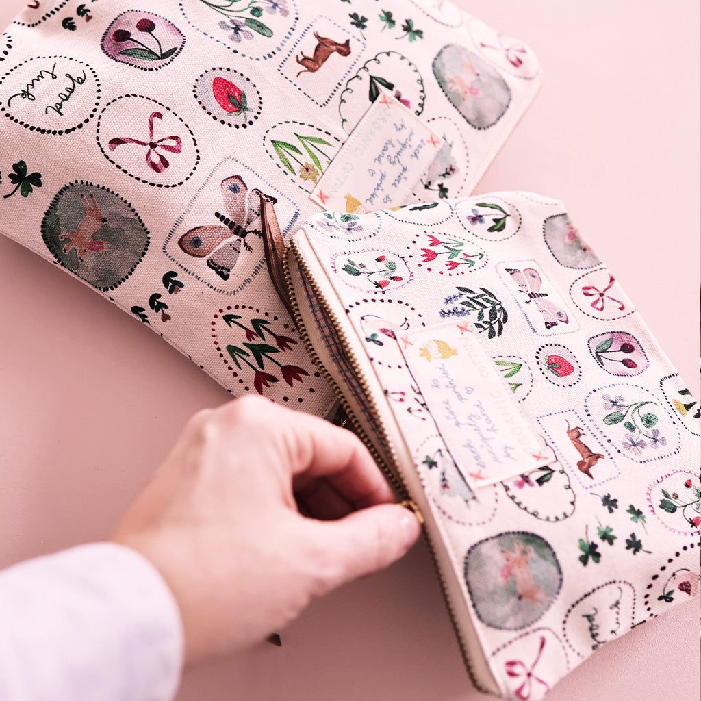 Hello Spring Organic Cotton Pouch