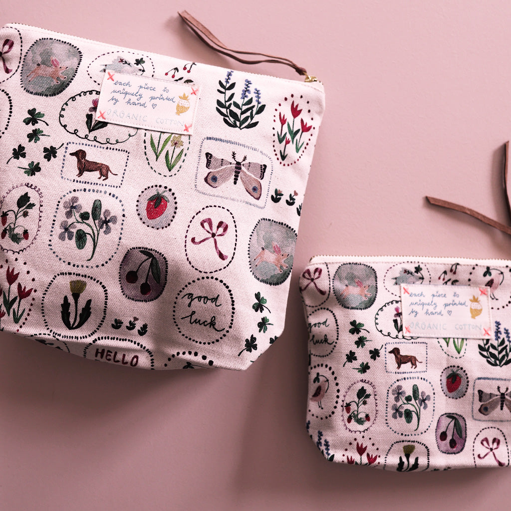 Hello Spring Organic Cotton Pouch