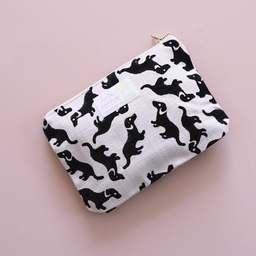 Blockprint pouch *Teckel