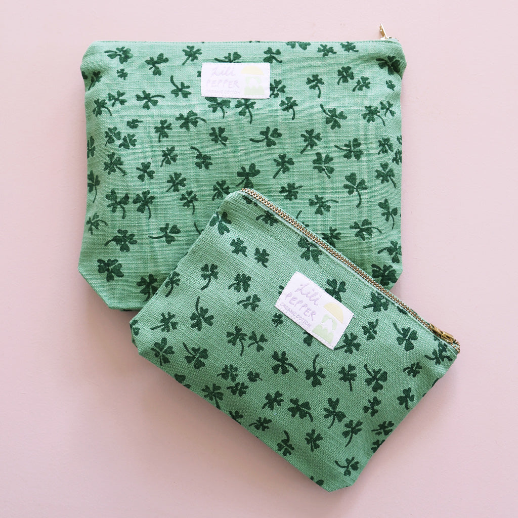 Block Print Pouch *Good Luck