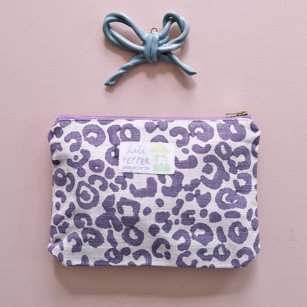 Block Print Pouch *Leo Lavender