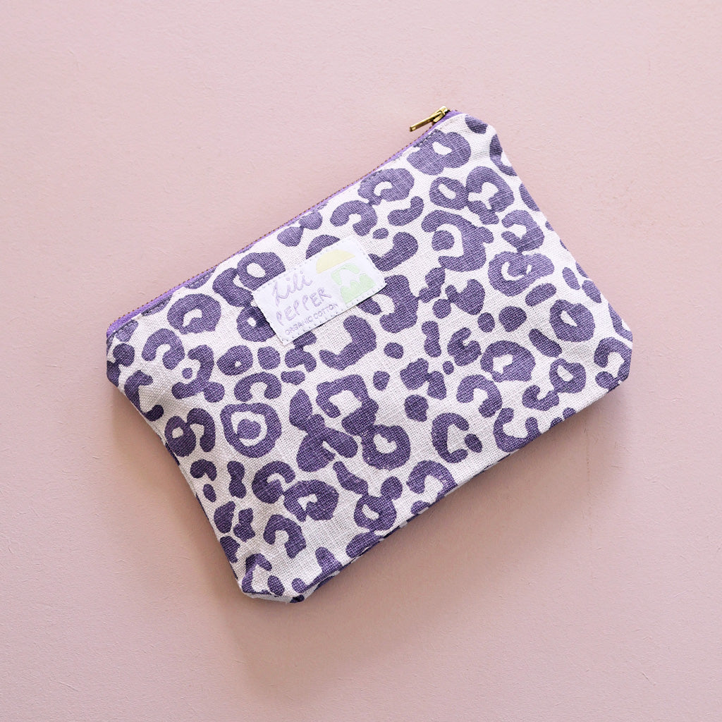 Block Print Pouch *Leo Lavender