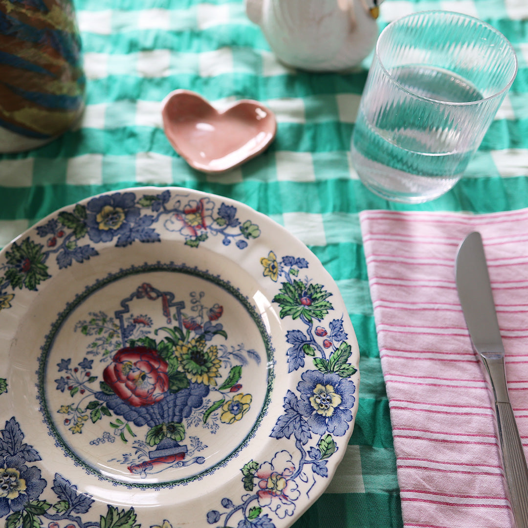 Tablecloth *Check Green Big