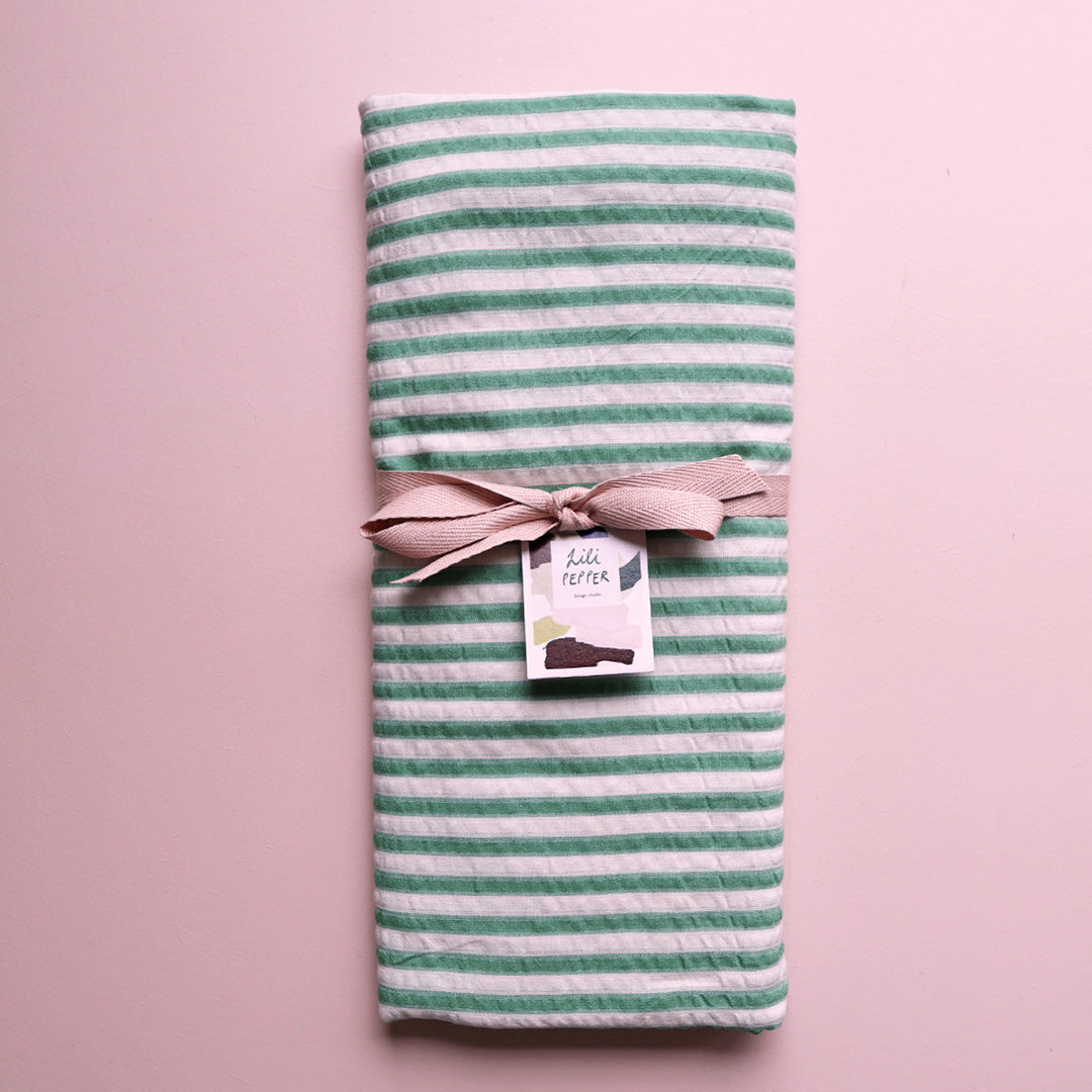 Tablecloth *Stripe Emerald