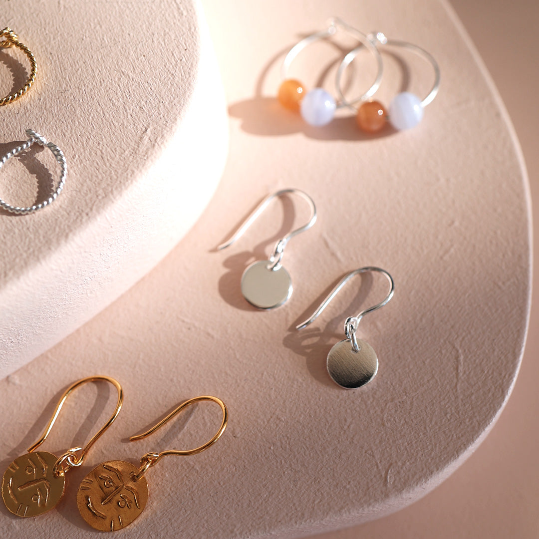 Earrings *Moon gold-plated