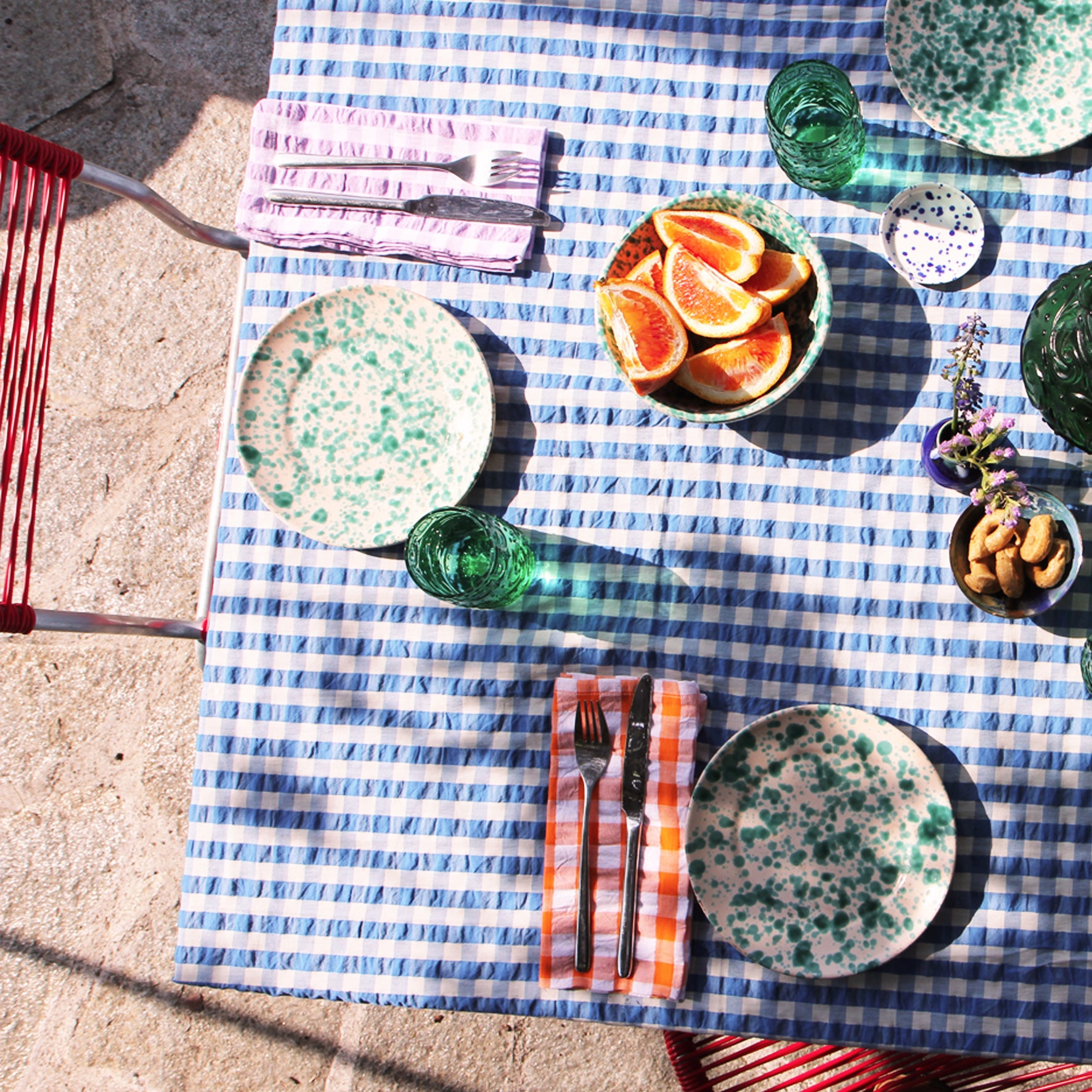 Tablecloth *Check Blue