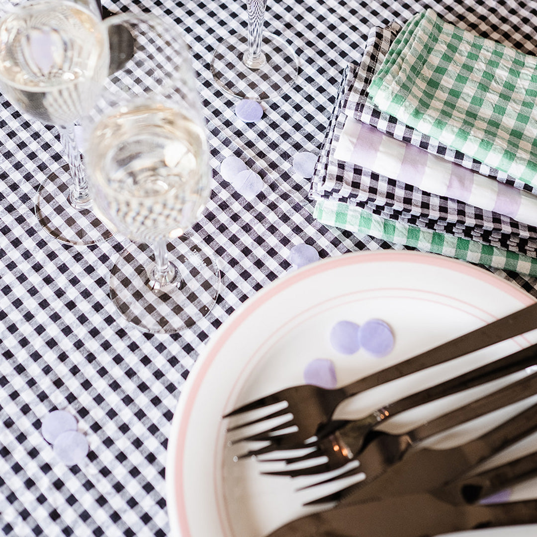 Napkin *Check Black and White