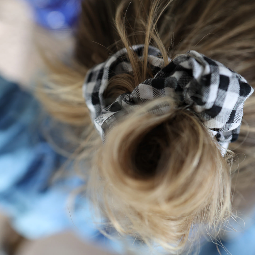 Scrunchie *Check Orange - Lili Pepper