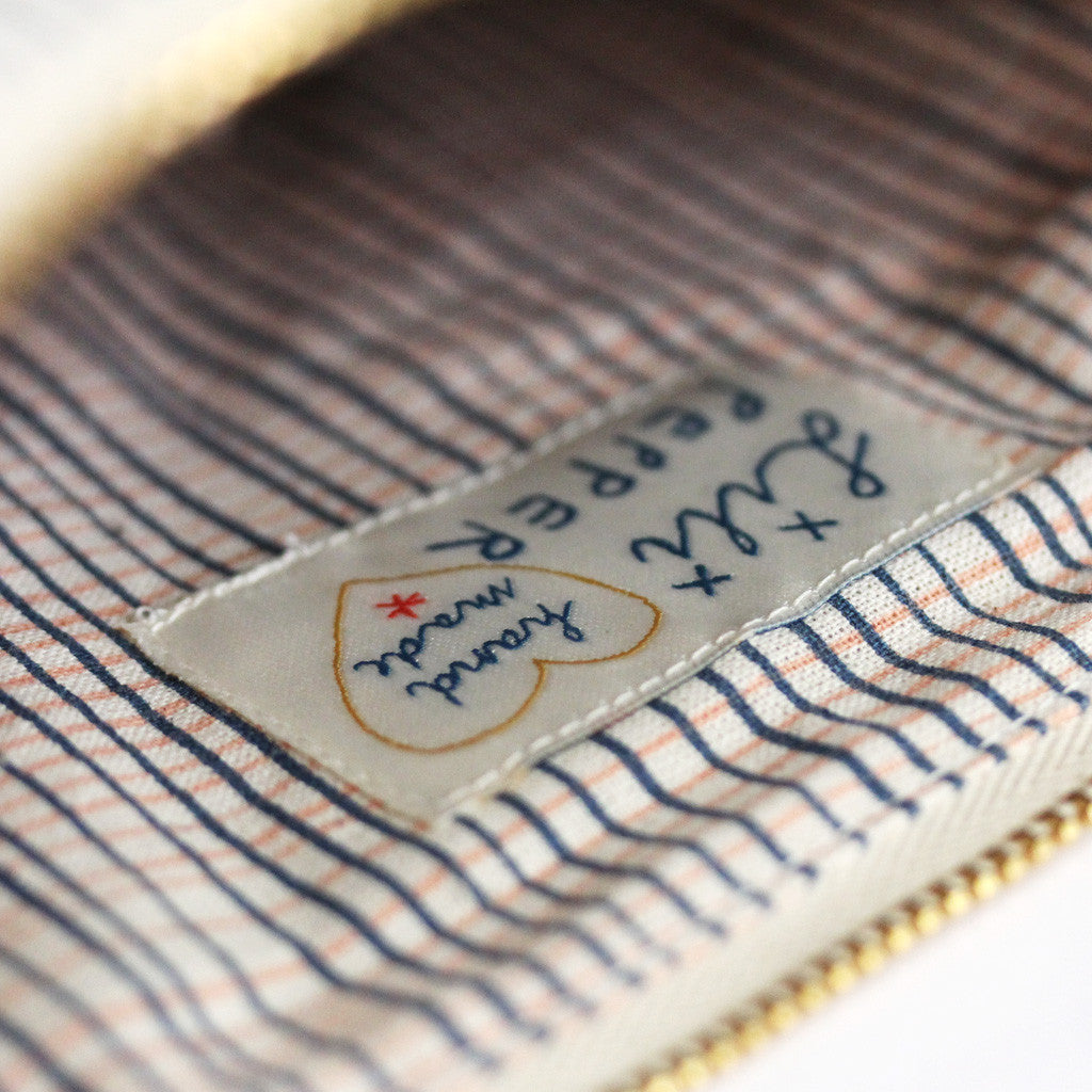 *My blue route* Organic Cotton Pouch - Lili Pepper