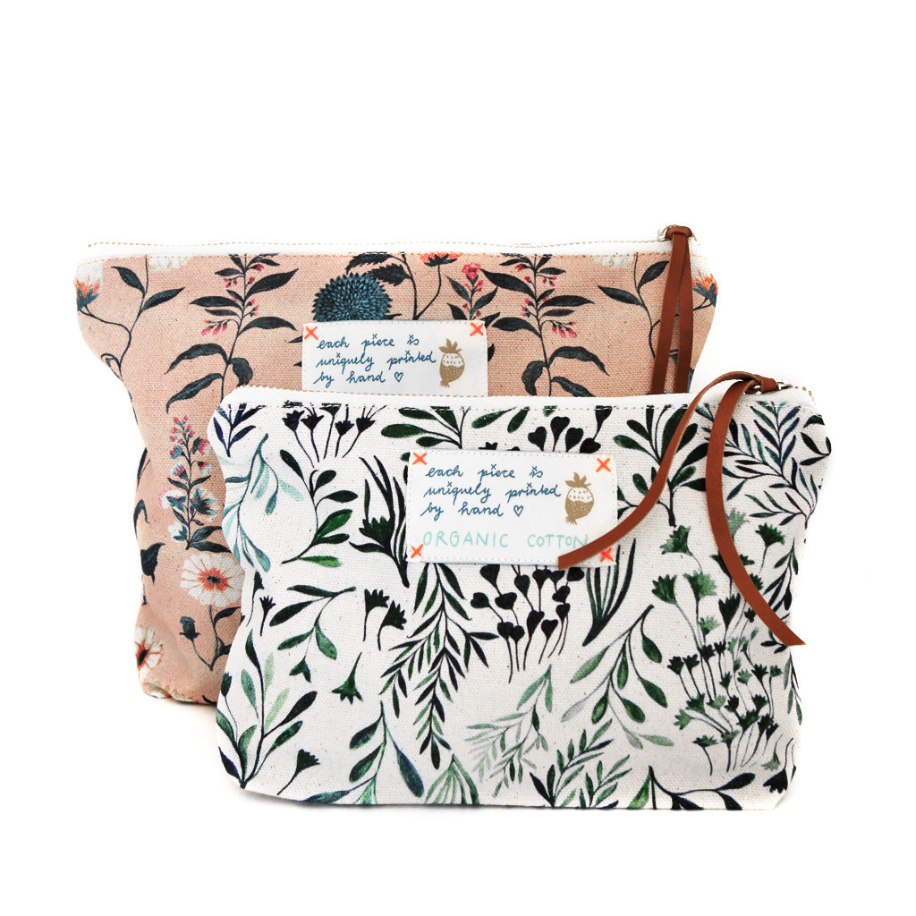 *My Rose Flowers* Organic Cotton Pouch - Lili Pepper