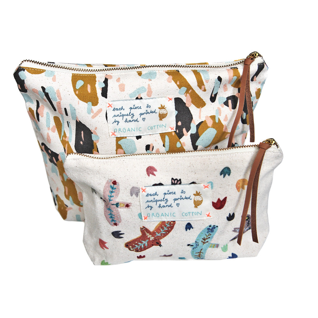 *My Birds* Organic Cotton Pouch - Lili Pepper