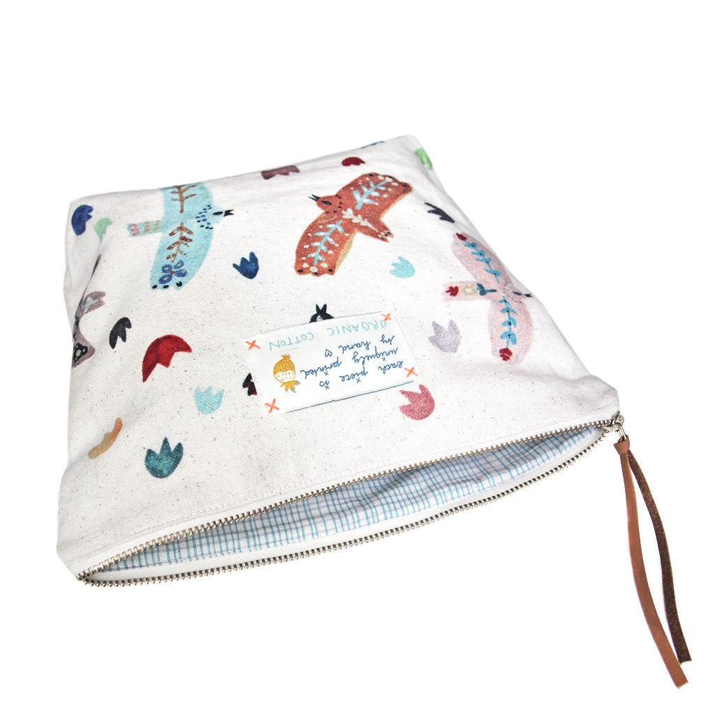 *My Birds* Organic Cotton Pouch - Lili Pepper