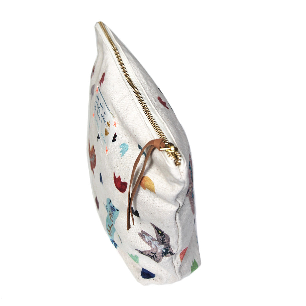 *My Birds* Organic Cotton Pouch - Lili Pepper