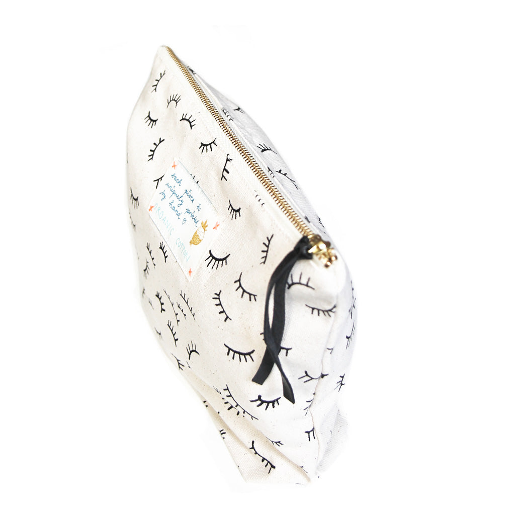 *My lashes* Organic Cotton Pouch - Lili Pepper