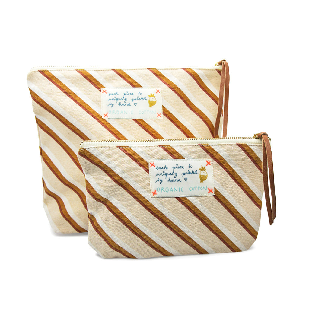 *Stripe* Organic Cotton Pouch