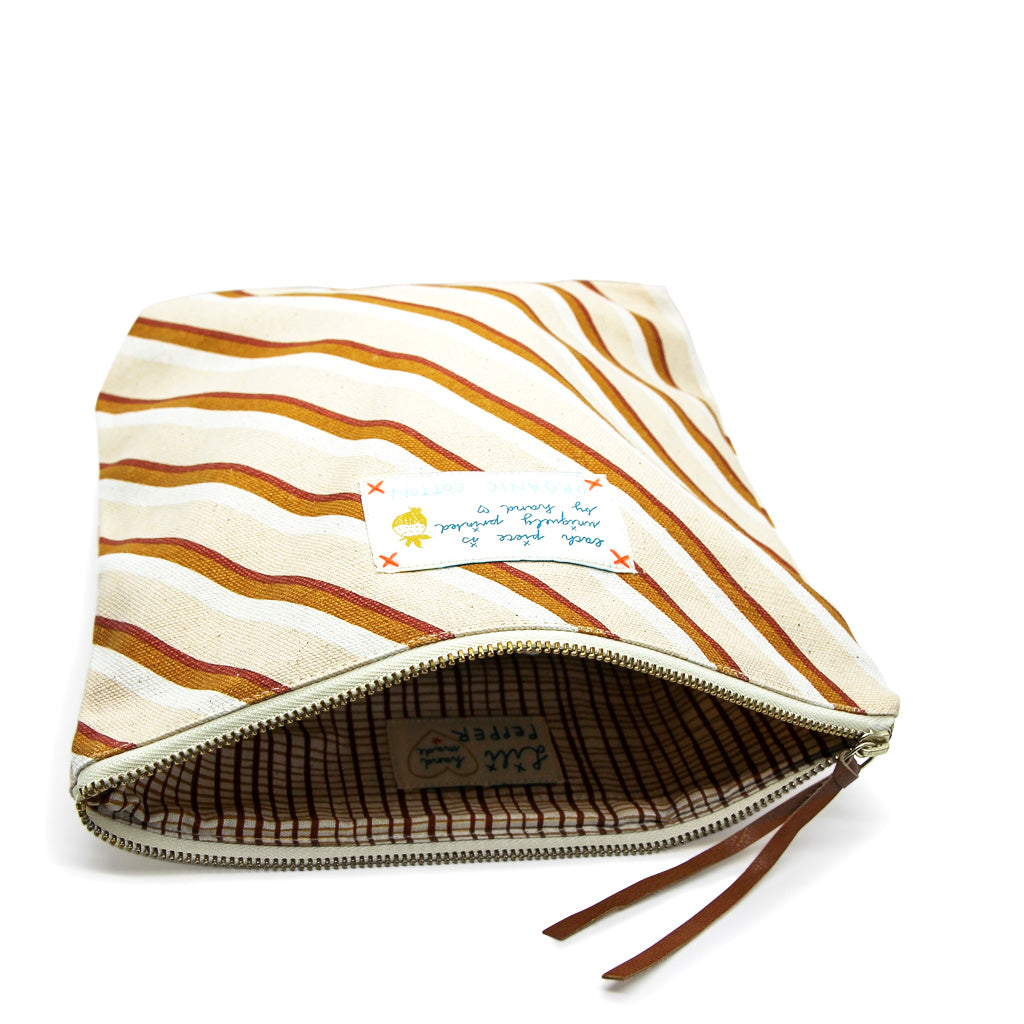 *Stripe* Organic Cotton Pouch