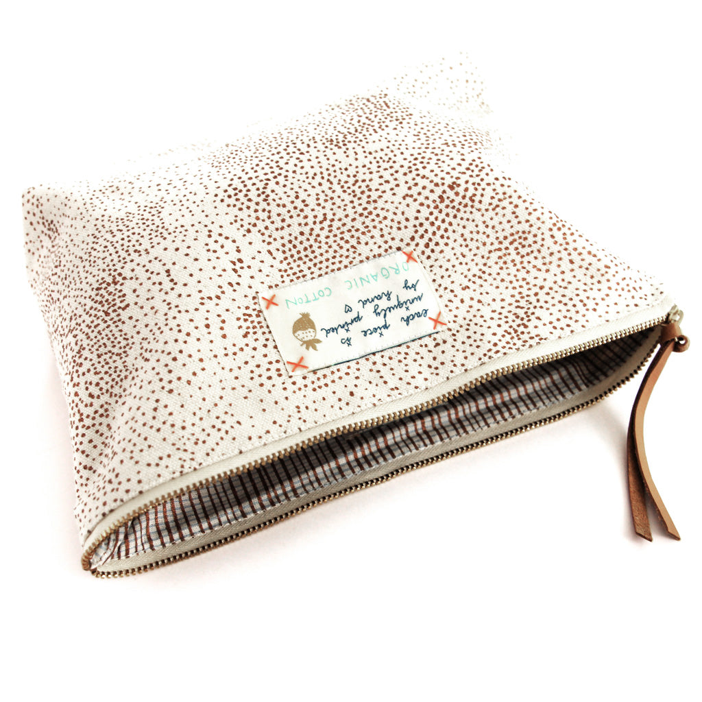 *My Copper Universe* Organic Cotton Pouch - Lili Pepper