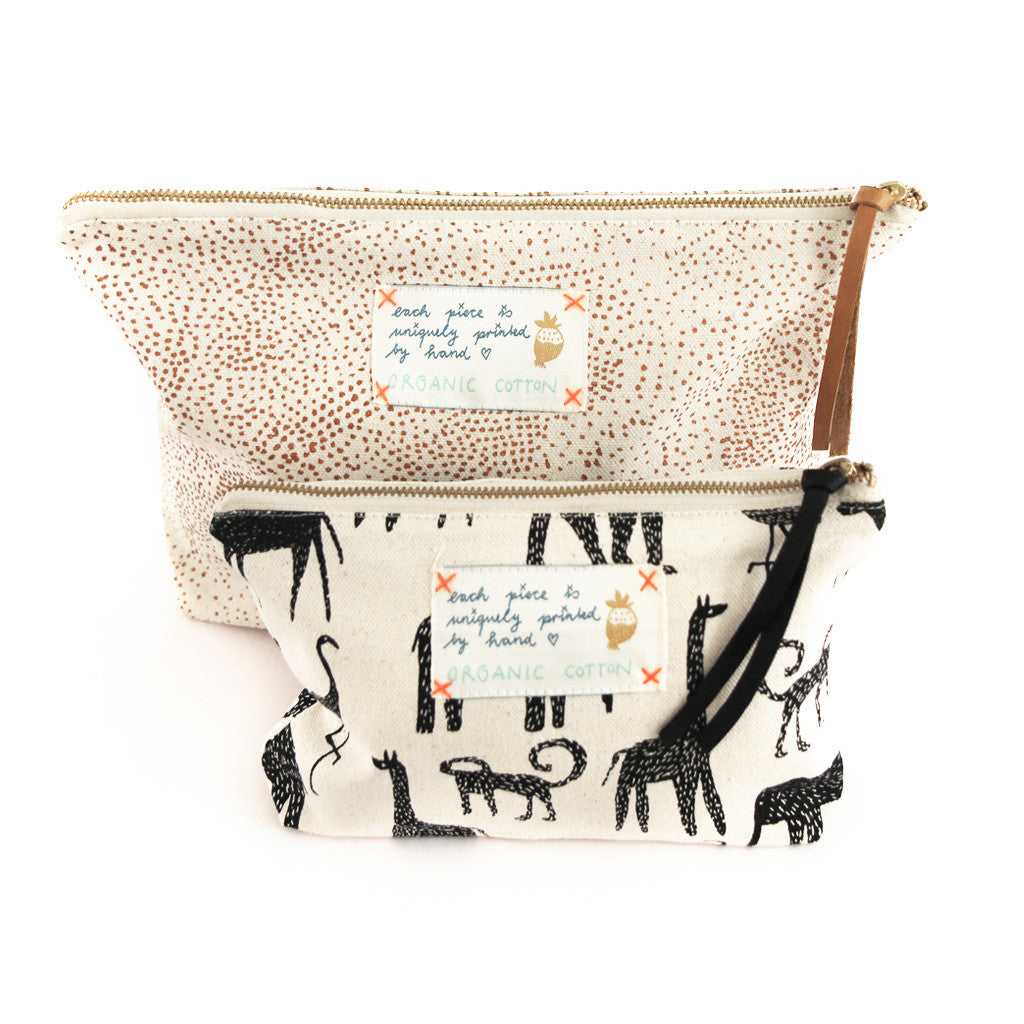 *My Zoo* Organic Cotton Pouch - Lili Pepper