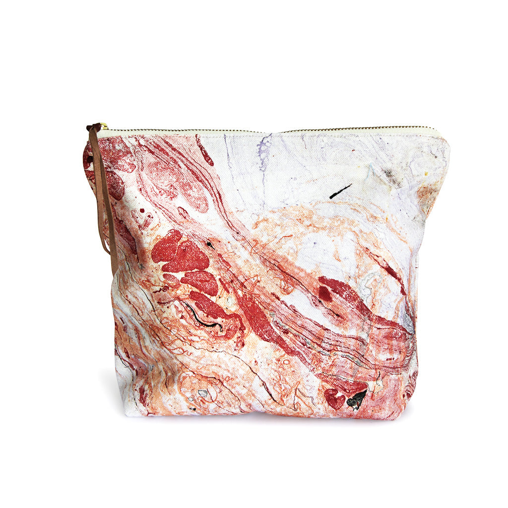 *Marble* Organic Cotton Pouch - Lili Pepper
